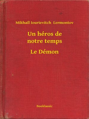 cover image of Un héros de notre temps--Le Démon